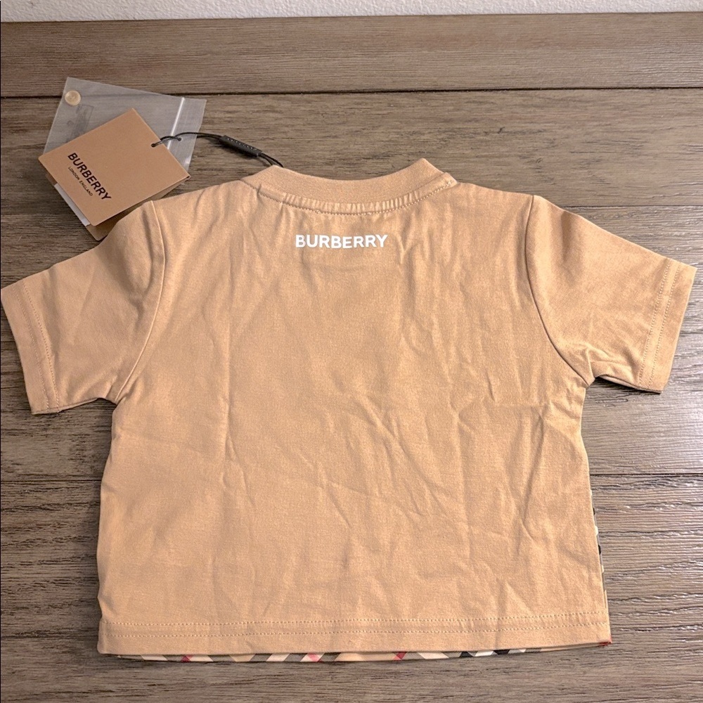 NWT [Burberry] Eli Vintage Check Plaid Cotton Short-Sleeved Shirt Toddler Sz 6M - Picture 7 of 14